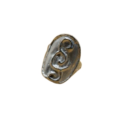 Connected Oval Signet Ring