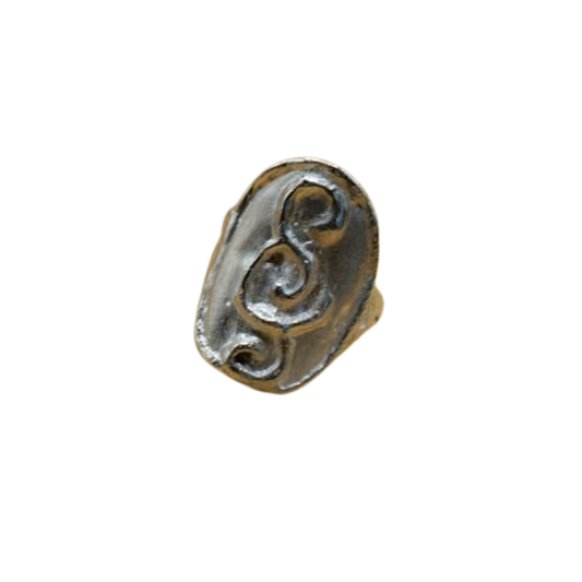 Connected Oval Signet Ring