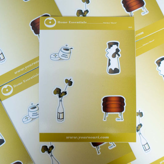 Home Essentials Sticker Sheets